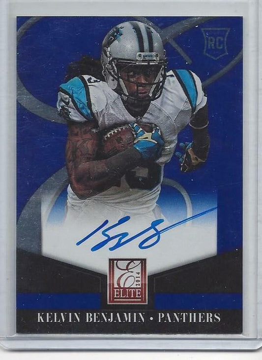 KELVIN BENJAMIN 2014 ELITE PANTHERS ON CARD ROOKIE AUTO RC #27