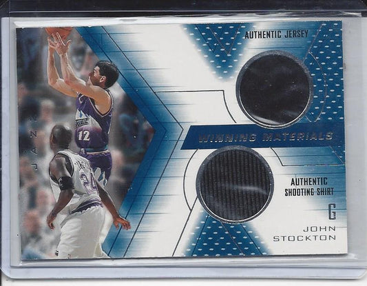 JOHN STOCKTON 2001 SPX WINNING MATERIALS DUAL JERSEY