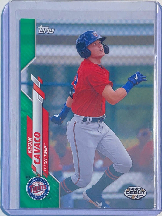 KEONI CAVACO 2020 TOPPS PRO DEBUT PROSPECT GREEN #D 36/99