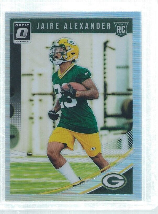 JAIRE ALEXANDER 2018 DONRUSS OPTIC SILVER HOLO ROOKIE RC #109