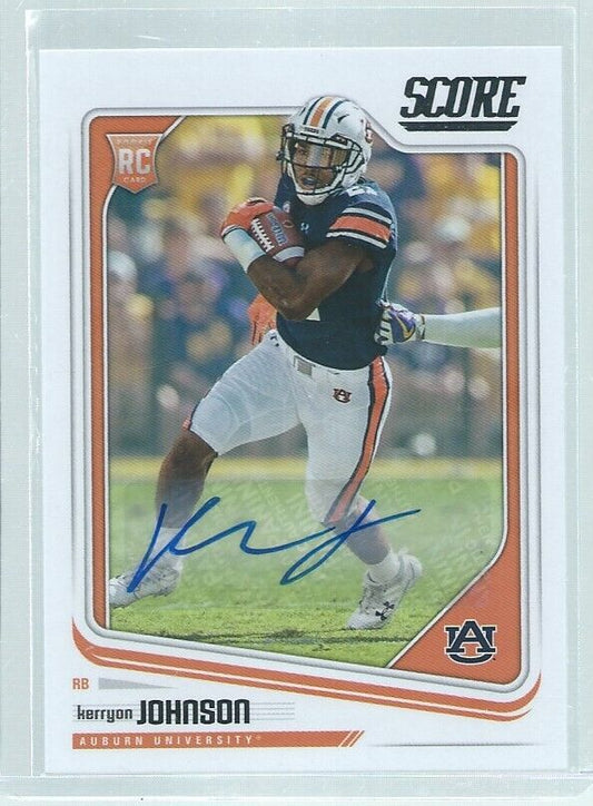 KERRYON JOHNSON 2018 PANINI SCORE AUTO RC #367