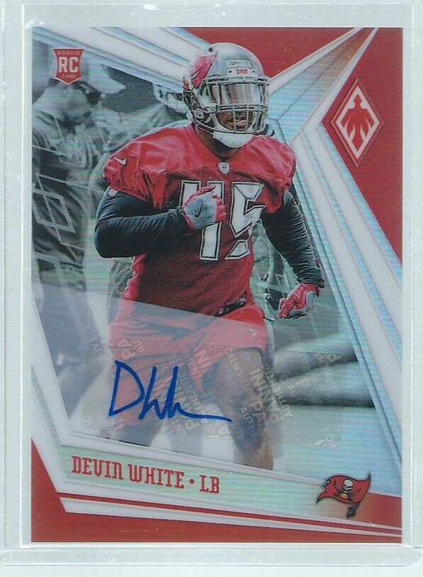 DEVIN WHITE 2019 PANINI PHOENIX SILVER PRIZM ROOKIE AUTO RC #164