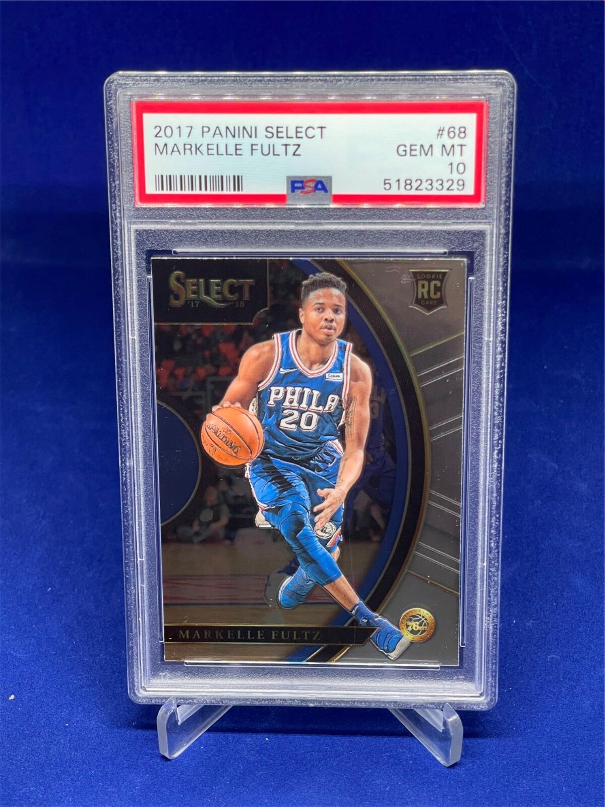 MARKELLE FULTZ 2017-18 PANINI SELECT ROOKIE RC #68 PSA 10 GEM MINT
