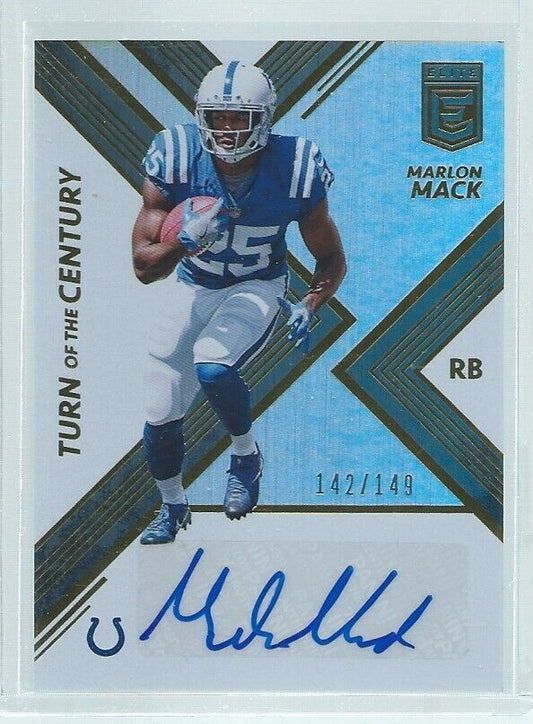 MARLON MACK 2017 DONRUSS ELITE TURN OF THE CENTURY AUTO RC #D /149