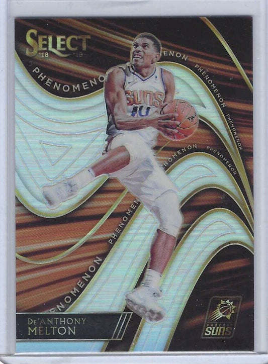 DE'ANTHONY MELTON 2018-19 PANINI SELECT SILVER PRIZM PHENOMENON RC #D 30/99