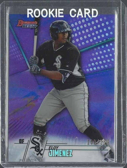 ELOY JIMENEZ 2018 BOWMANS BEST PURPLE REFRACTOR PROSPECT #D 200/250