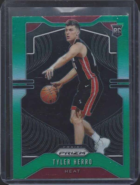 TYLER HERRO 2019-20 PANINI PRIZM GREEN ROOKIE PRIZMS RC #259