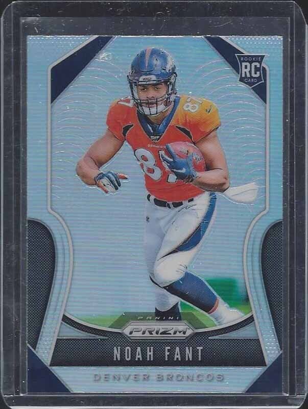 NOAH FANT 2019 PANINI PRIZM SILVER ROOKIE PRIZMS SSP RC #365