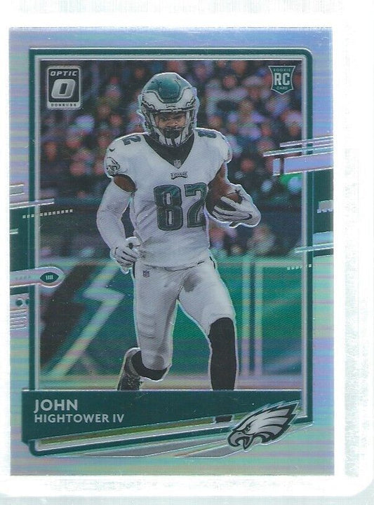 JOHN HIGHTOWER IV 2020 DONRUSS OPTIC SILVER HOLO RC #128