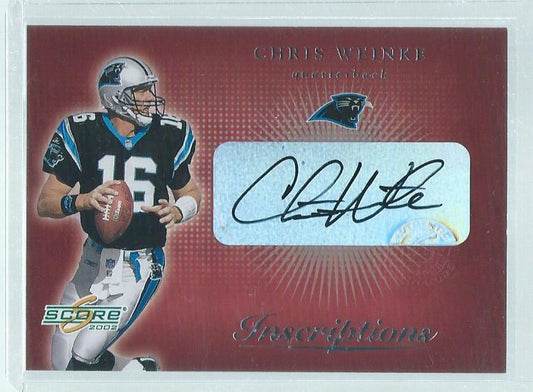 CHRIS WEINKE 2002 SCORE INSCRIPTIONS AUTO
