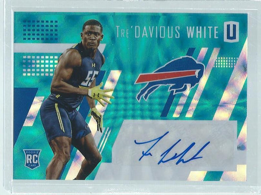 TRE'DAVIOUS WHTE 2017 PANINI UNPARALLELED FUTURE FRAME AUTO RC #D 8/25