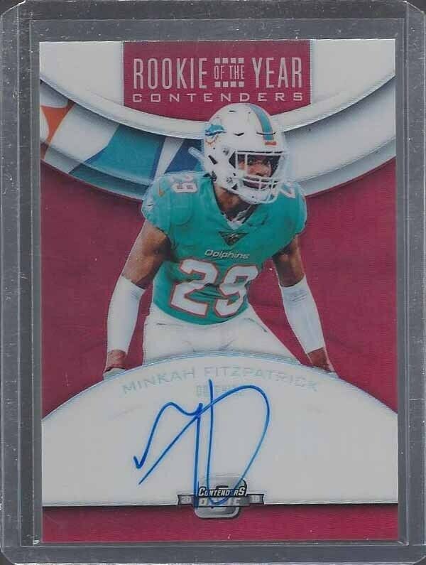 MINKAH FITZPATRICK 2018 CONTENDERS OPTIC ORANGE ROOKIE OF THE YEAR AUTO RC /199
