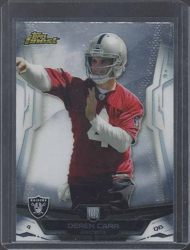 DEREK CARR 2014 TOPPS FINEST RAIDERS TRUE ROOKIE RC #122