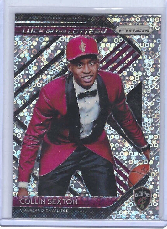COLLIN SEXTON 2018-19 PANINI PRIZM DISCO PRIZM LUCK OF THE LOTTERY RC #8