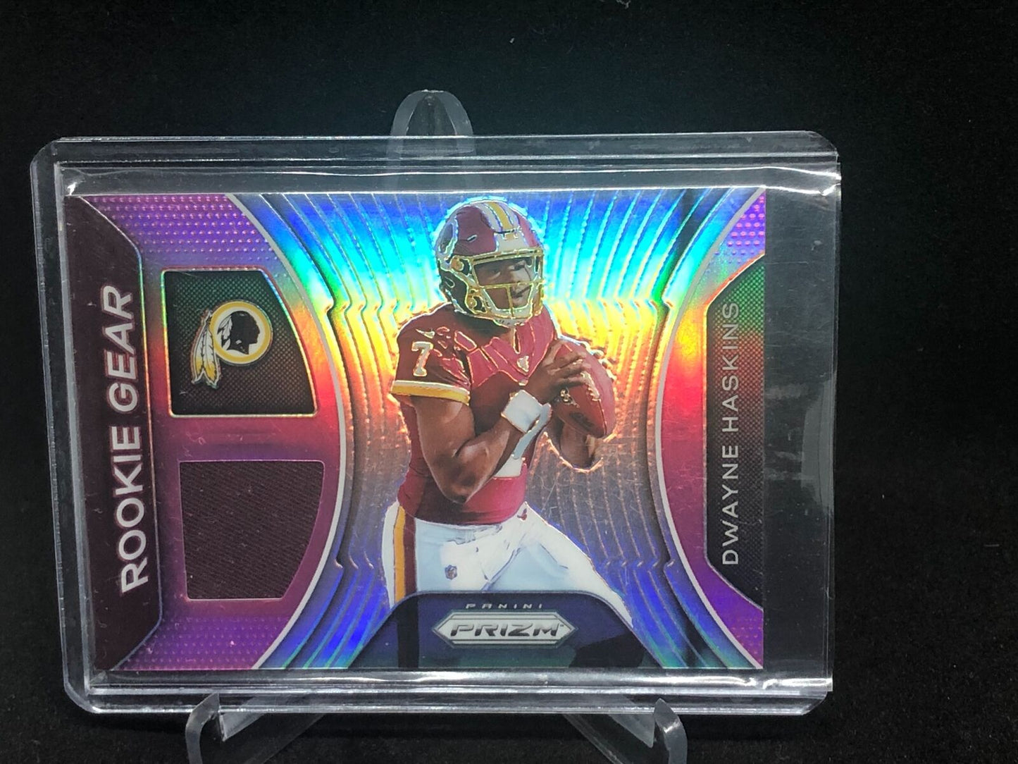 DWAYNE HASKINS 2019 PRIZM PINK PRIZM ROOKIE GEAR JERSEY RC
