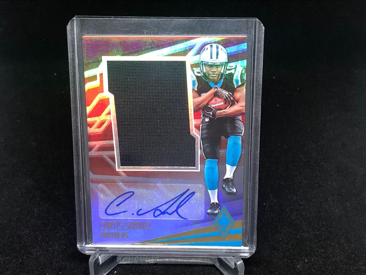 CURTIS SAMUEL 2017 PANINI PHOENIX RED JERSEY AUTO RC #D 67/149