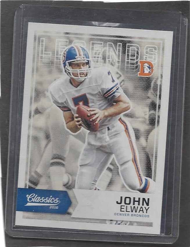 JOHN ELWAY 2016 CLASSICS BLANK BACK SSP SUPER SHORT PRINT