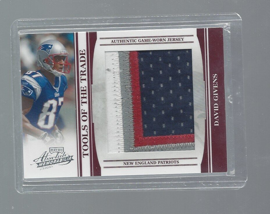 DAVID GIVENS 2006 ABSOLUTE TOOLS OF THE TRADE JUMBO JERSEY #D /18
