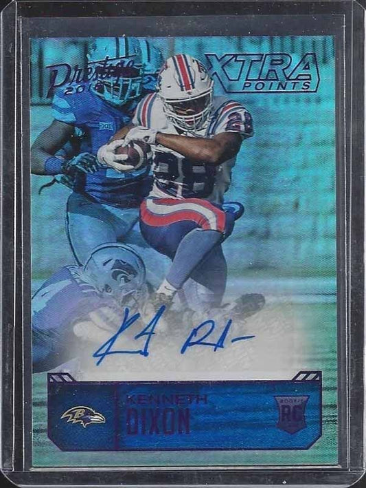 KENNETH DIXON 2016 PRESTIGE EXTRA XTRA POINTS PURPLE ROOKIE AUTO RC #D 66/100