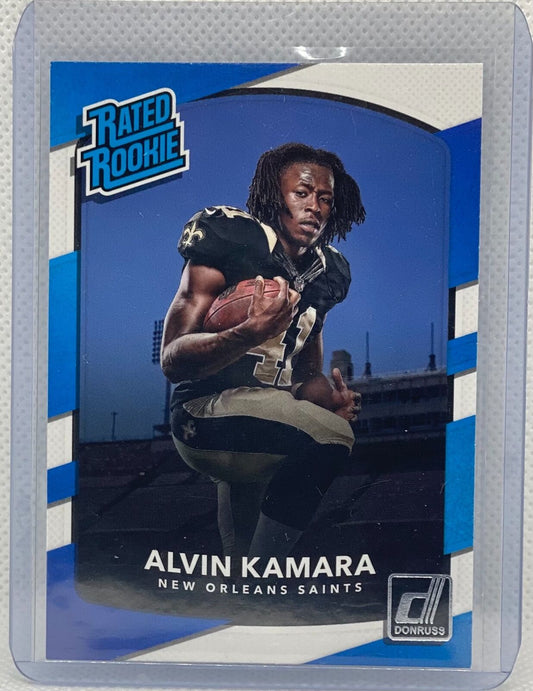 ALVIN KAMARA 2017 PANINI DONRUSS RATED ROOKIE TRUE ROOKIE RC #349