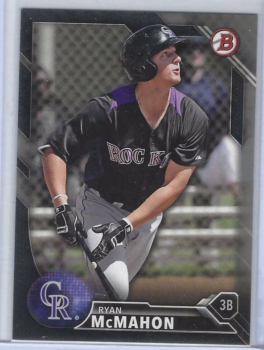 RYAN MCMAHON 2016 BOWMAN BLACK PROSPECT #d 385/499
