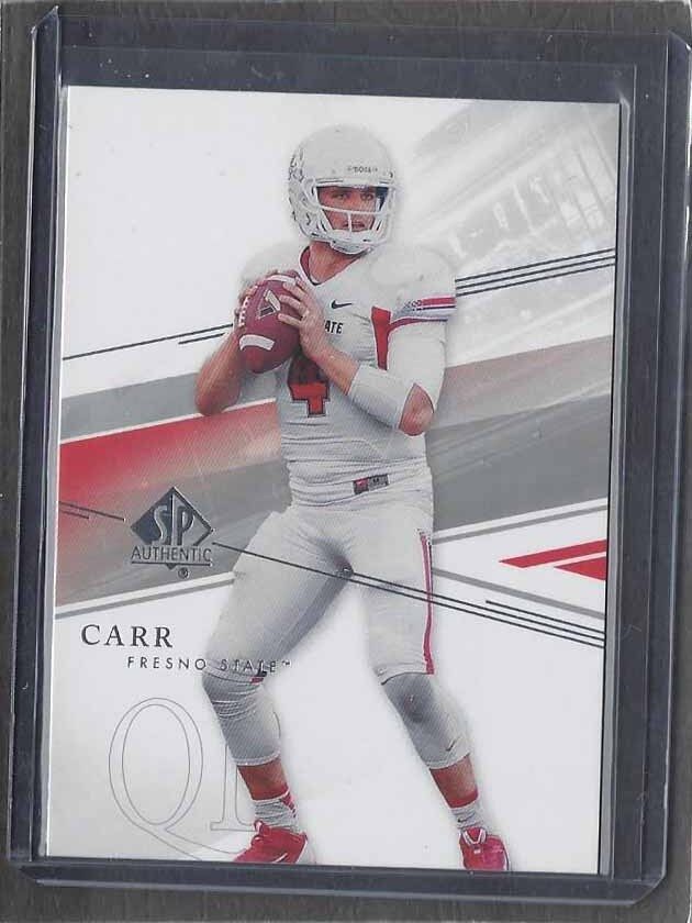 DEREK CARR 2014 SP AUTHENTIC RAIDERS ROOKIE RC #10
