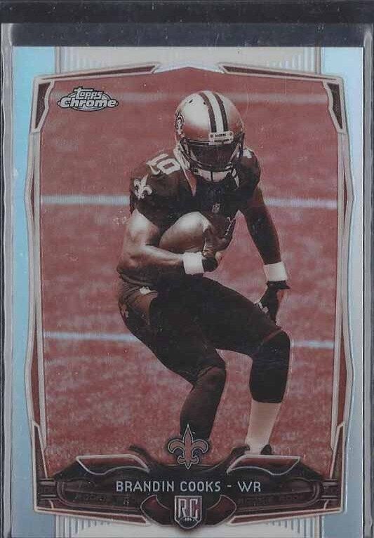 BRANDIN COOKS 2014 TOPPS CHROME ROOKIE SEPIA REFRACTOR RC #D 47/99