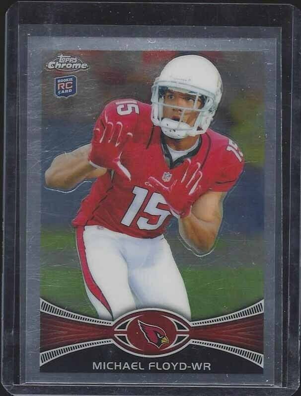 MICHAEL FLOYD 2012 TOPPS CHROME SP PHOTO VARIATION SHORT PRINT VARIANT RC #166