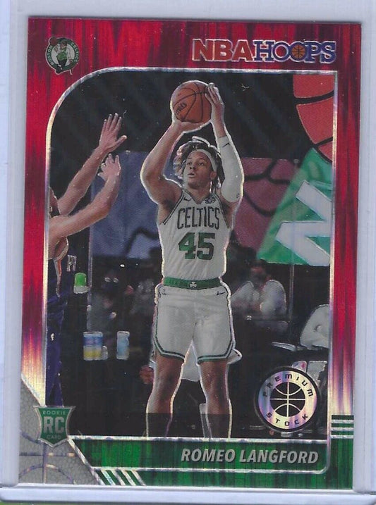 ROMEO LANGFORD 2019-20 NBA HOOPS PREMIUM STOCK RED FLASH PRIZM ROOKIE RC #211