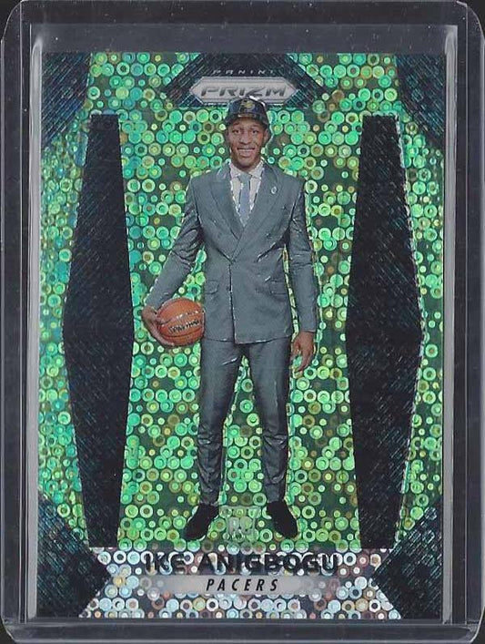 IKE ANIGBOGU 2017-18 PANINI PRIZM GREEN FAST BREAK PRIZMS ROOKIE RC #D 2/5