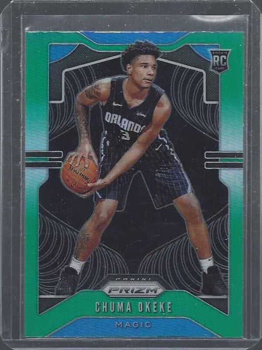 CHUMA OKEKE 2019-20 PANINI PRIZM GREEN ROOKIE PRIZMS RC #262