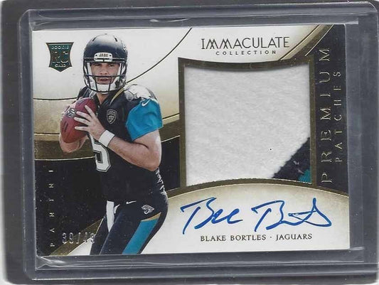 BLAKE BORTLES 2014 IMMACULATE PREMIUM PATCHES 3 COLOR PATCH AUTO RC #D 39/49