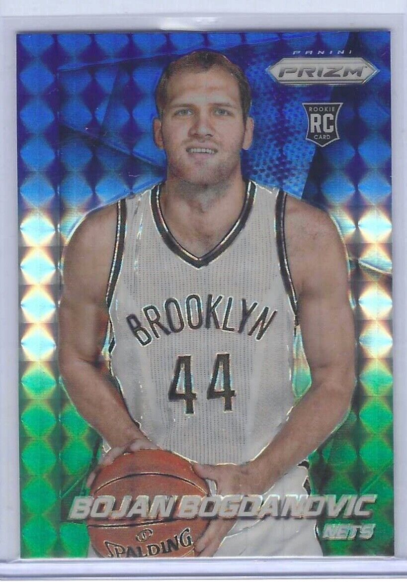 BOJAN BOGDANOVIC 2014-15 PANINI PRIZM GREEN WHITE AND BLUE ROOKIE RC #293