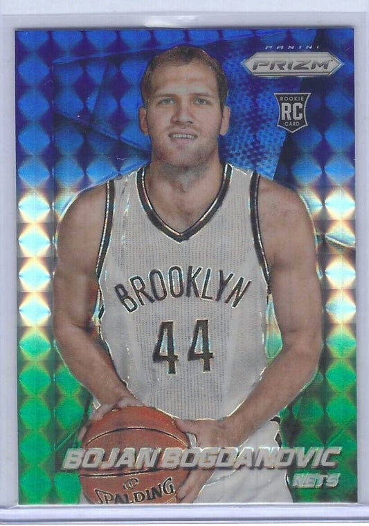 BOJAN BOGDANOVIC 2014-15 PANINI PRIZM GREEN WHITE AND BLUE ROOKIE RC #293