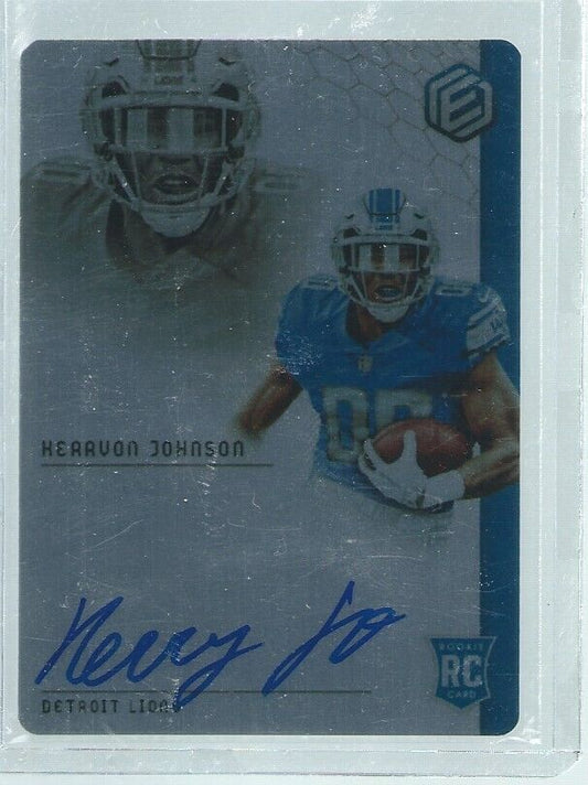 KERRYON JOHNSON 2018 PANINI ELEMENTS METAL ON CARD AUTO RC #D /199