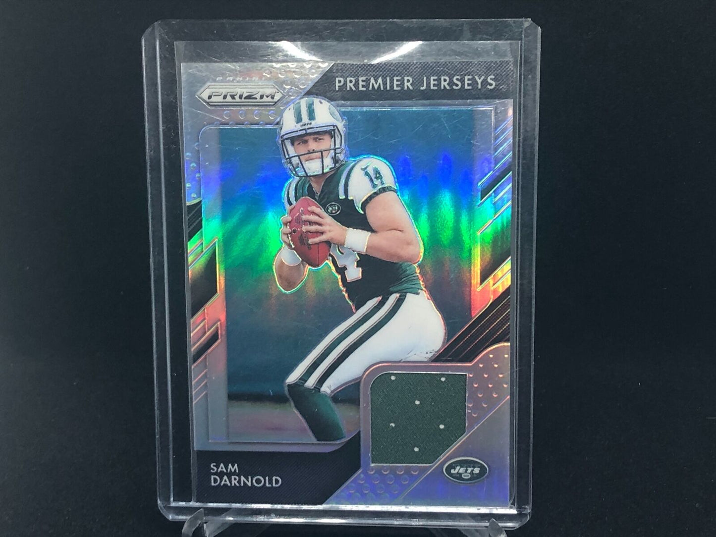 SAM DARNOLD 2018 PRIZM PREMIER JERSEYS SILVER PRIZM RC