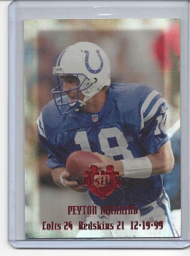 PEYTON MANNING 2000 COLLECTORS EDGE DESTINY RED #D 1/25