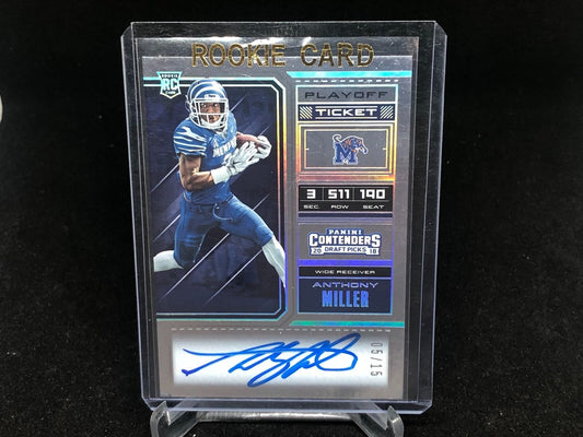 ANTHONY MILLER 2018 PANINI CONTENDERS PLAYOFF TICKET ON CARD AUTO RC #D 5/15
