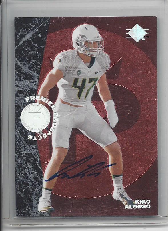KIKO ALONSO 2013 SP 1996 STYLE PREMIER PROSPECTS RARE SHORT PRINT AUTO RC #20