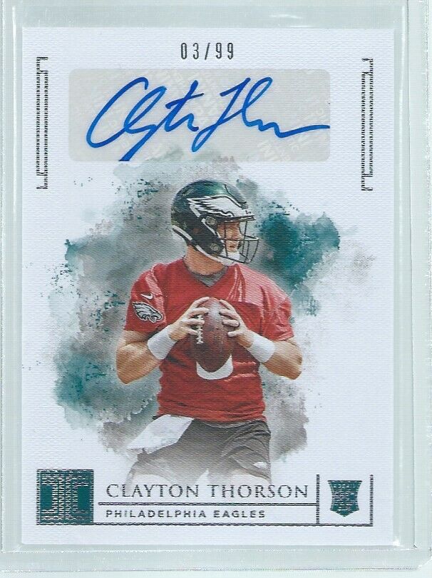 CLAYTON THORSON 2019 PANINI IMPECCABLE AUTO RC #D 3/99