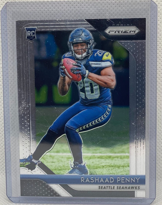 RASHAAD PENNY 2018 PANINI PRIZM TRUE ROOKIE RC #210