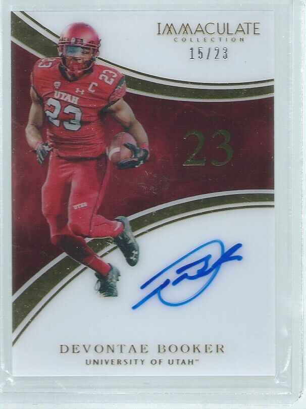 DEVONTAE BOOKER 2016 PANINI IMMACULATE ON CARD AUTO RC #D 15/23