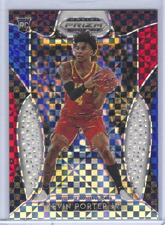 KEVIN PORTER JR 2019-20 PANINI PRIZM DRAFT PICKS RED BLUE VARIATION RC #D 89/99