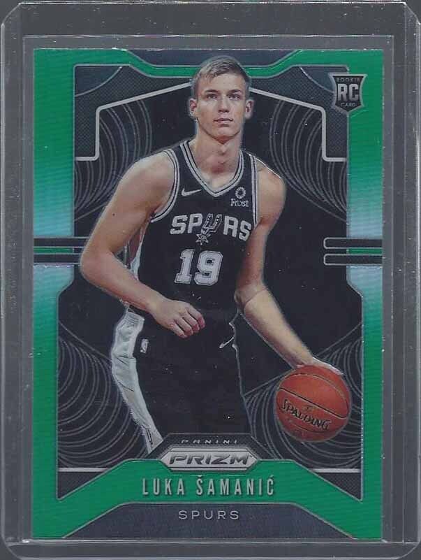 LUKA SAMANIC 2019-20 PANINI PRIZM GREEN ROOKIE PRIZMS RC #265