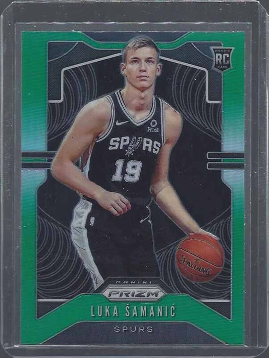 LUKA SAMANIC 2019-20 PANINI PRIZM GREEN ROOKIE PRIZMS RC #265