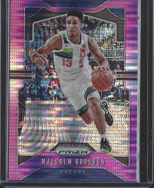 MALCOLM BROGDON 2019-20 PANINI PRIZM PURPLE PULSAR PRIZMS #D 24/35