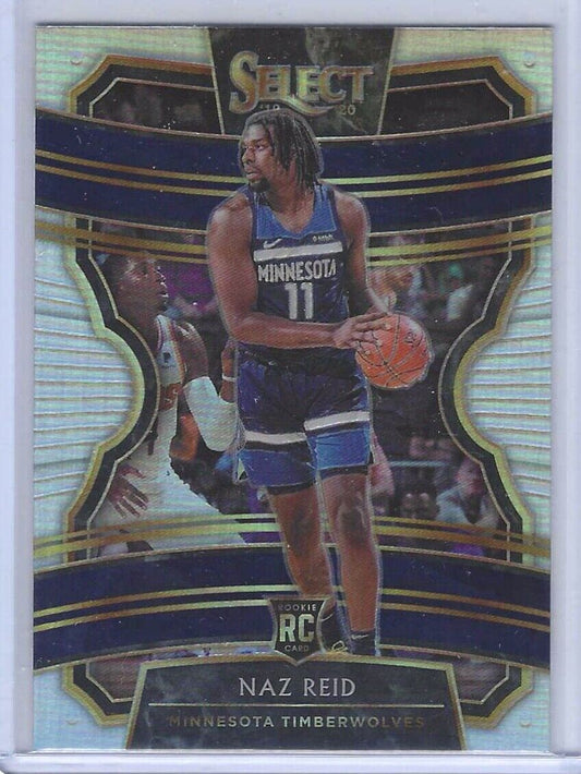 NAZ REID 2019-20 PANINI SELECT SILVER PRIZM CONCOURSE LEVEL ROOKIE RC #39