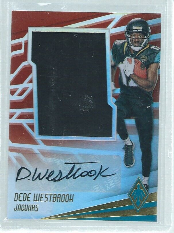 DEDE WESTBROOK 2017 PANINI PHOENIX JUMBO JERSEY AUTO RED RC #D 33/149