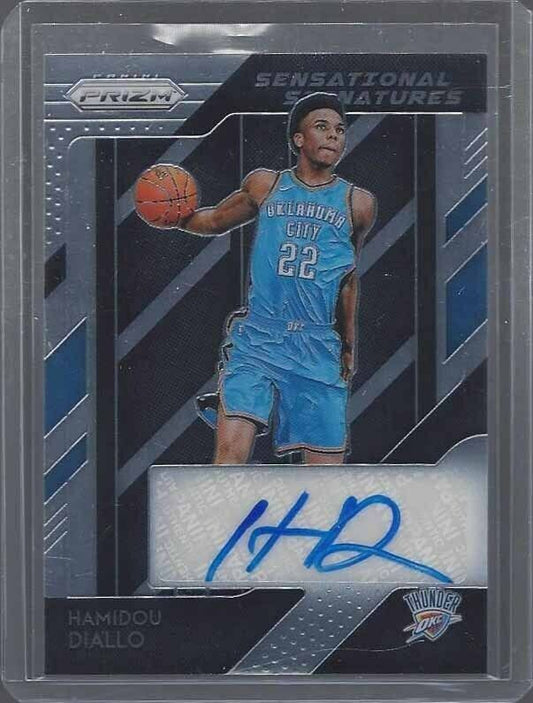 HAMIDOU DIALLO 2018-19 PANINI PRIZM SENSATIONAL SIGNATURES ROOKIE AUTO RC