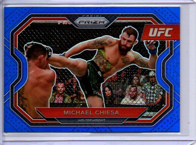 MICHAEL CHIESA 2021 PANINI PRIZM UFC BLUE PRIZM #D 21/199